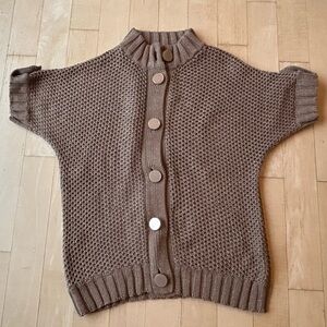 Steffen Schraut Women’s Cotton/Metallic French Beige Large Button Cardigan EU 38